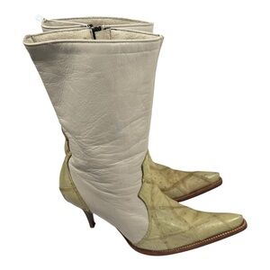 Corral Cream‎ and Tan Leather Boots